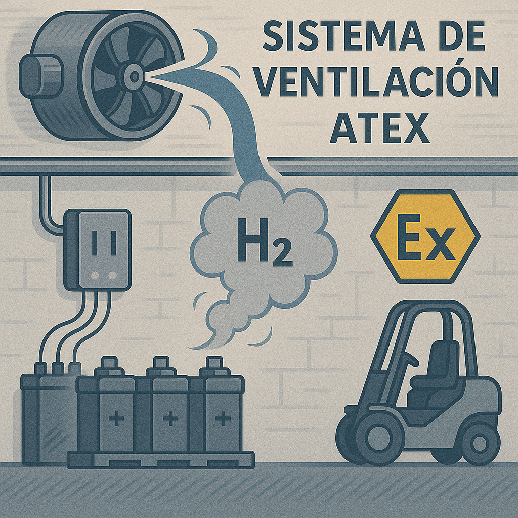 Ventilación ATEX para atmósferas explosivas