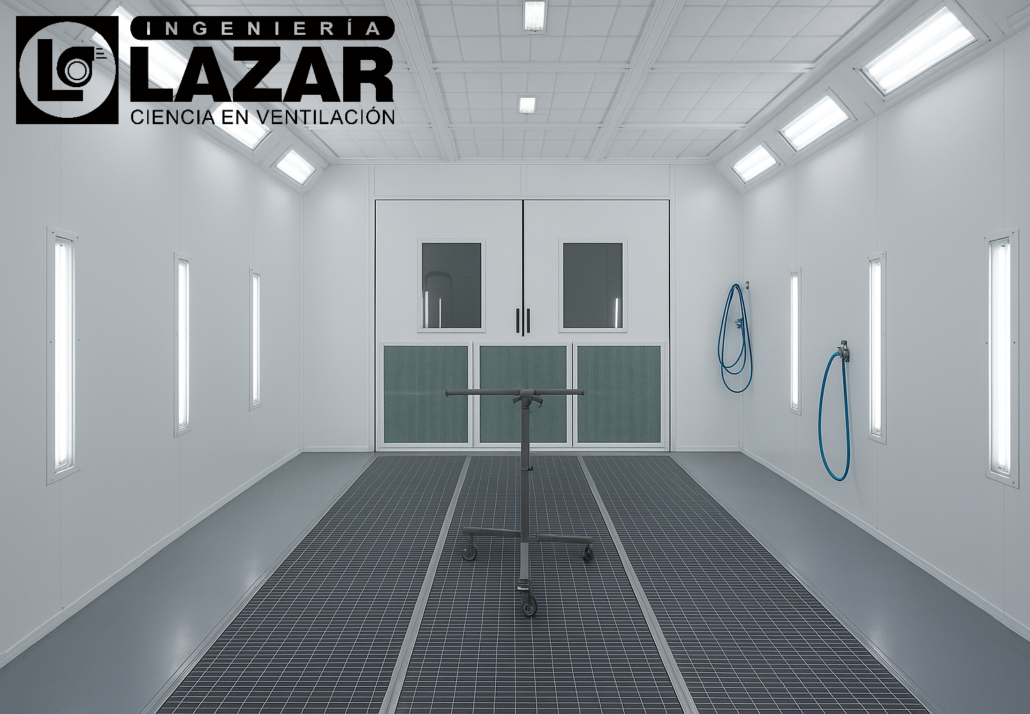 Cabina de pintura automotriz profesional