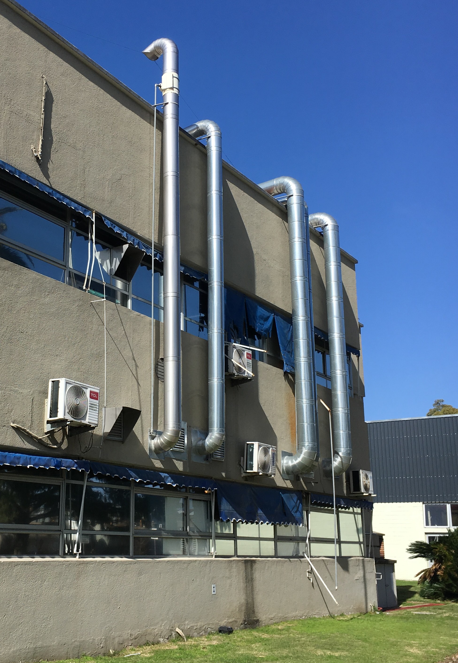 Chimenea en industria