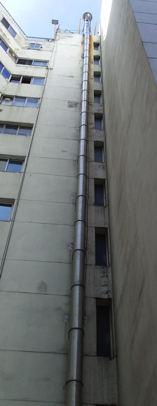 Chimenea para caldera