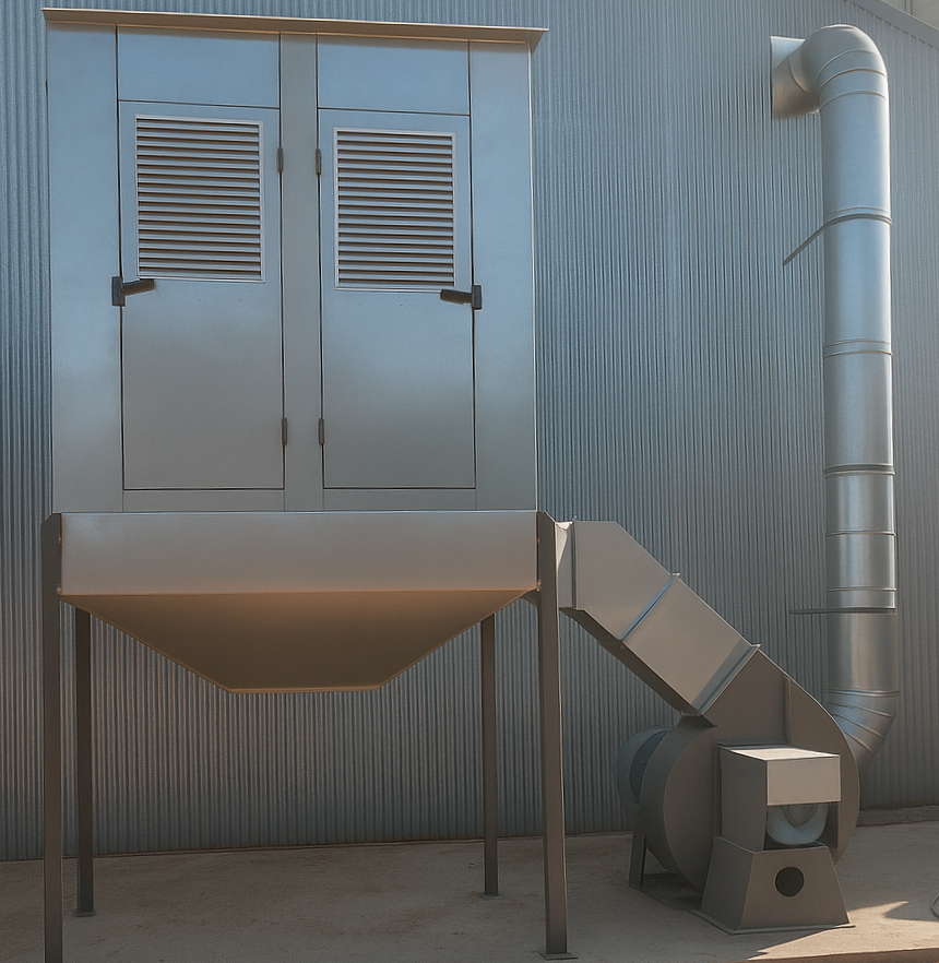 Filtro de mangas industrial