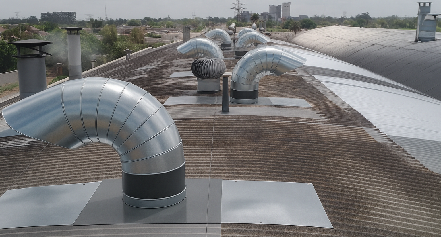 Ventilación para galpones