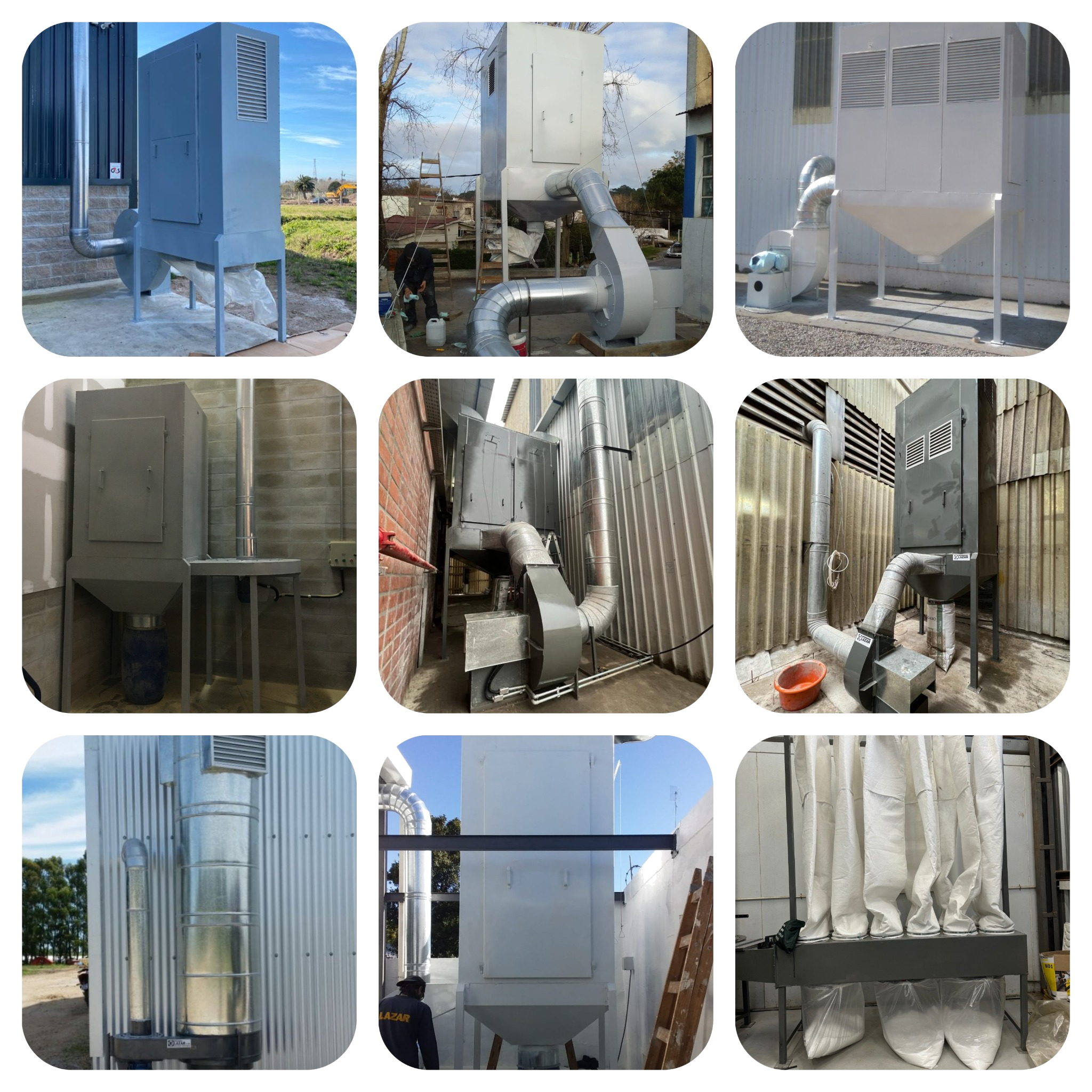 Instalaciones de filtros de mangas