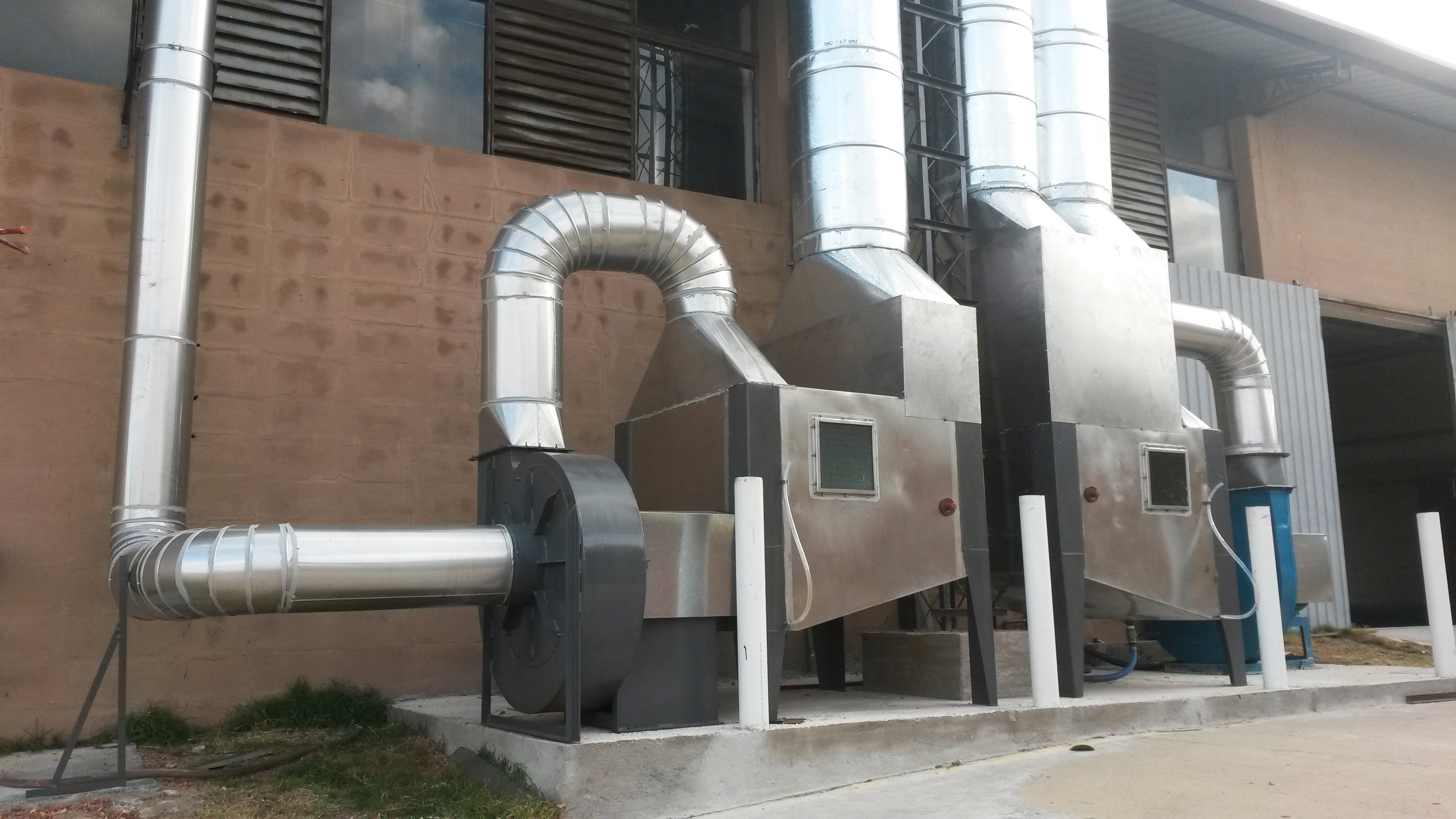 Lavador de gases instalado